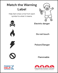 Thumbnail of the MPC's 'Match the Warning Label' activity sheet